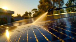 pressure washing solar panels